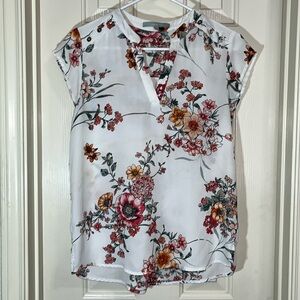 Sweet Rain • Women’s Sheer Floral Blouse • Size M
